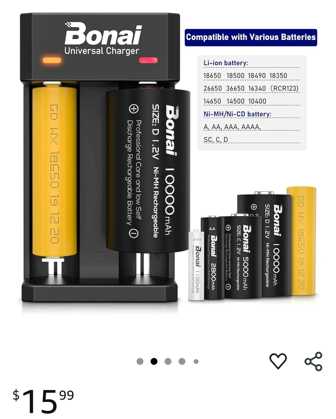 Bonai Universal Battery Charger - photo 2