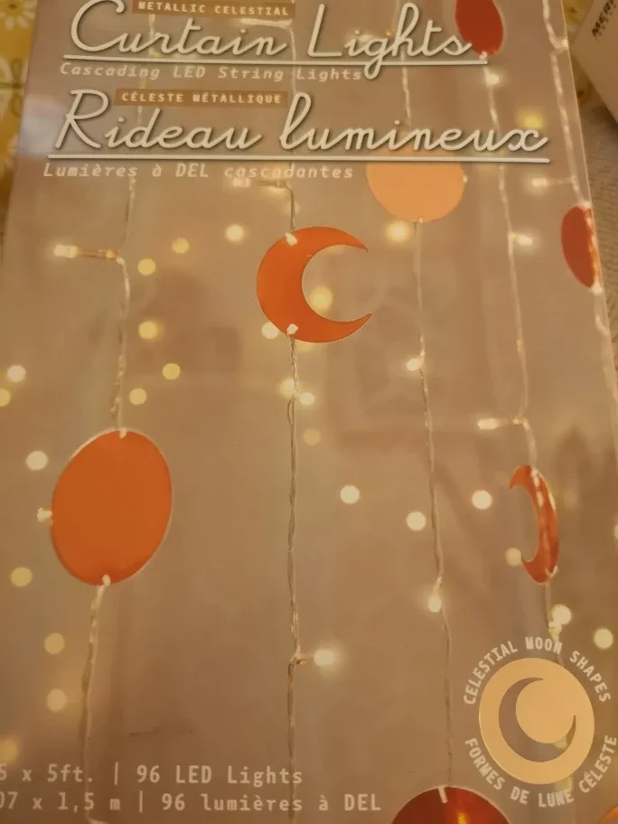 Merkury Metallic Celestial Curtain Lights image indicator(2)