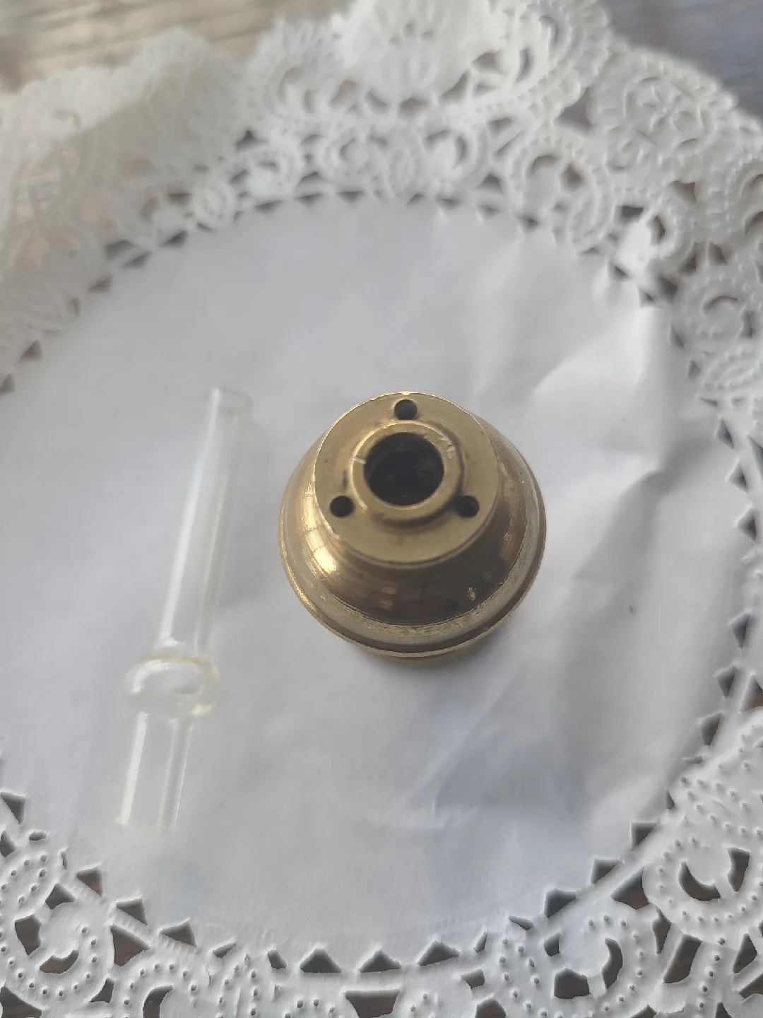 Vintage Miniture Brass Oil Lamp image indicator(2)