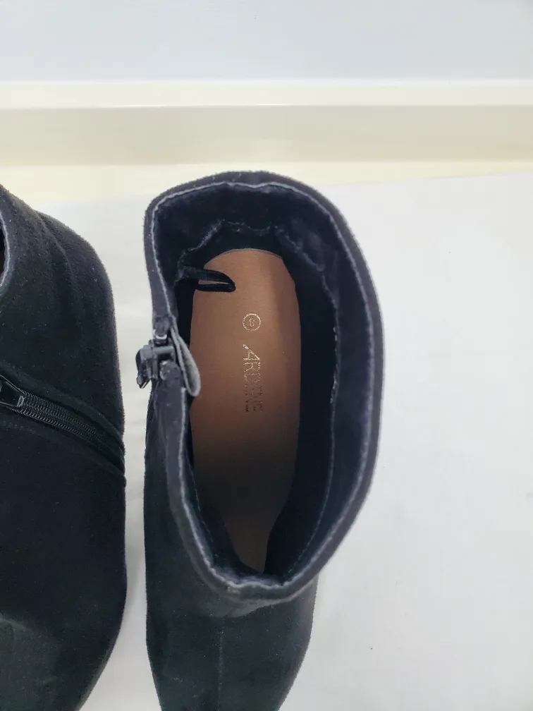 Ardene Black Heeled Ankle Boots 🧡 image indicator(4)
