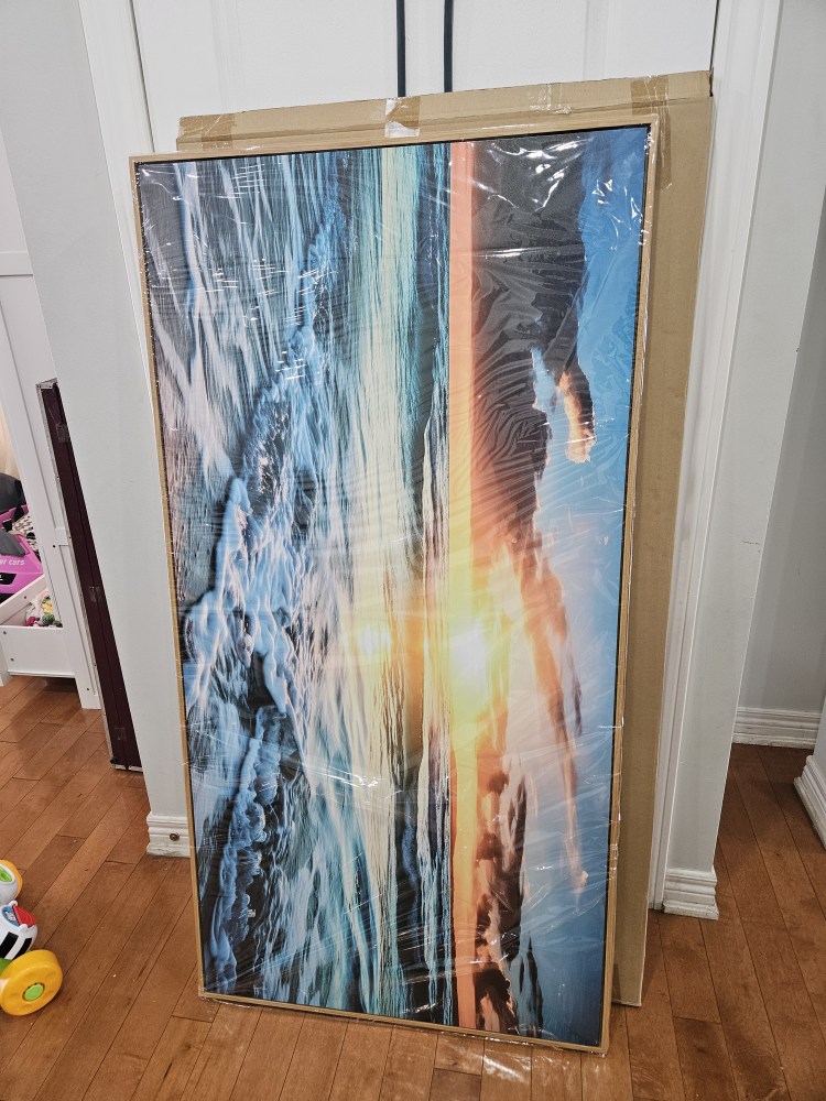 Ocean Wall Art Canvas 30"x60" Framed - photo 3