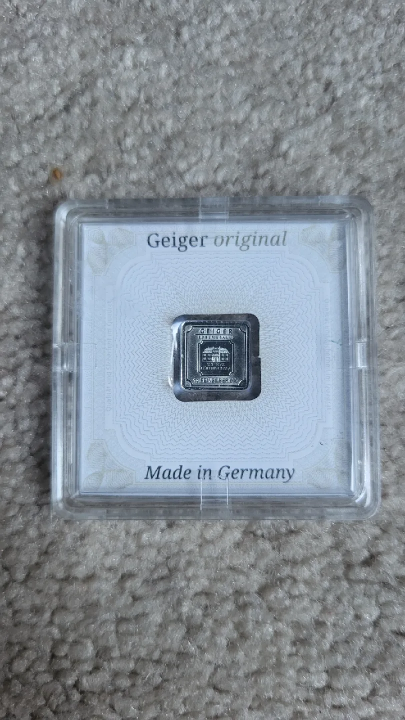 Geiger Original 1g Silver Square in Case thumbnail