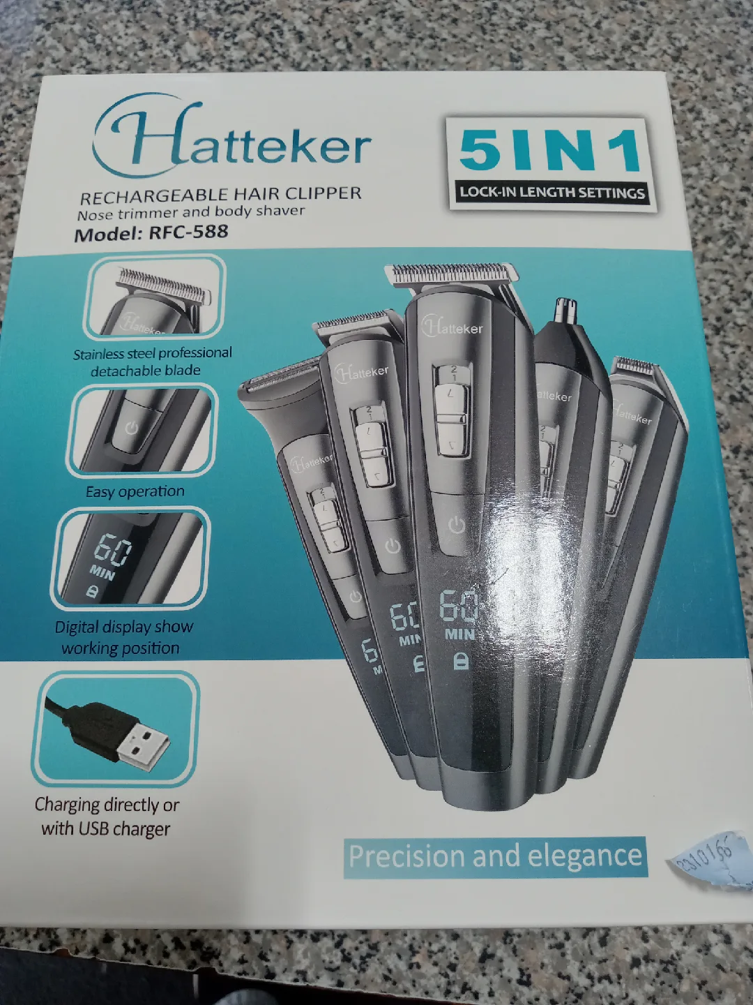 Hatteker RFC-588 Rechargeable Hair Clipper thumbnail