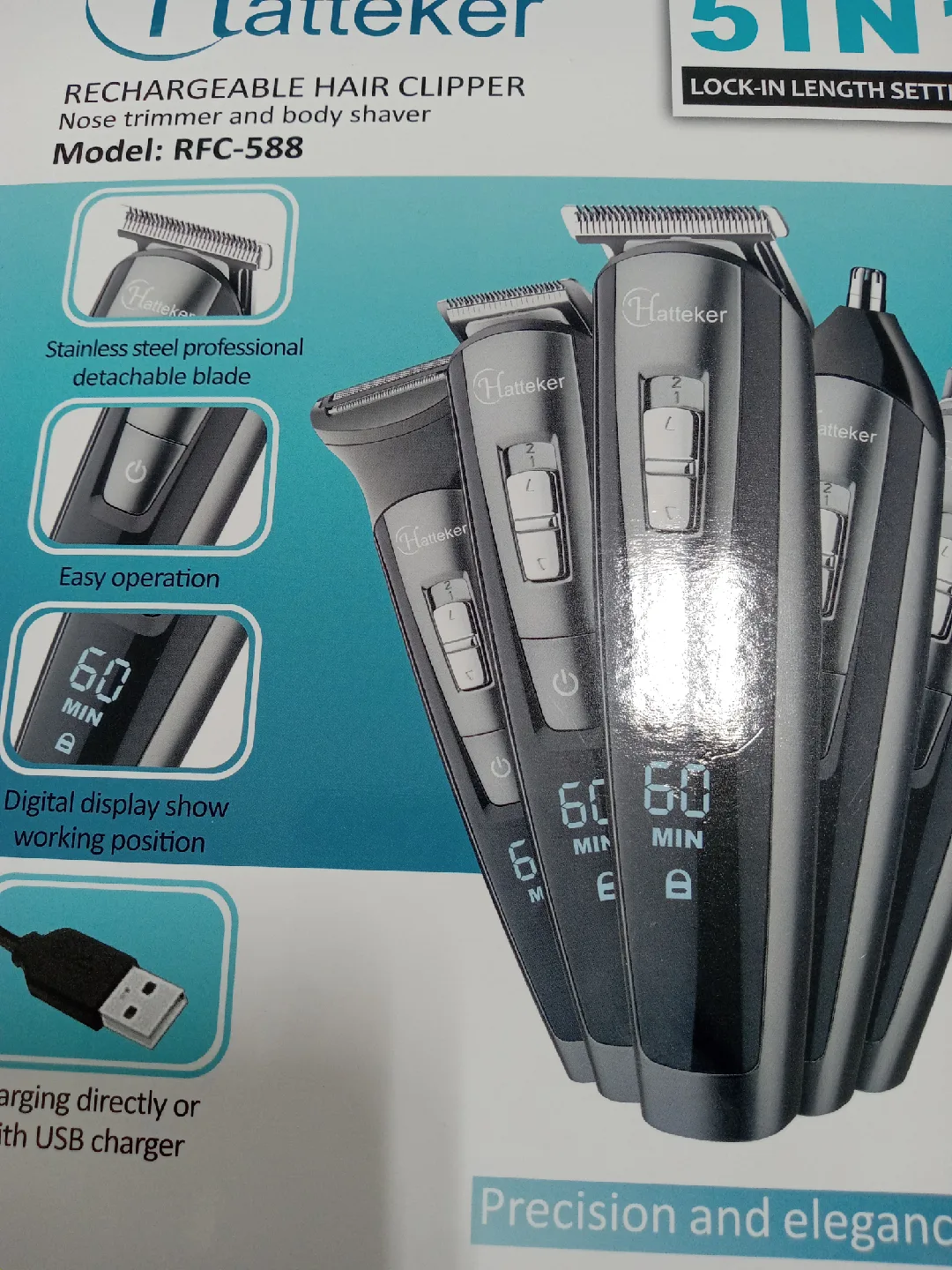 Hatteker RFC-588 Rechargeable Hair Clipper image indicator(3)