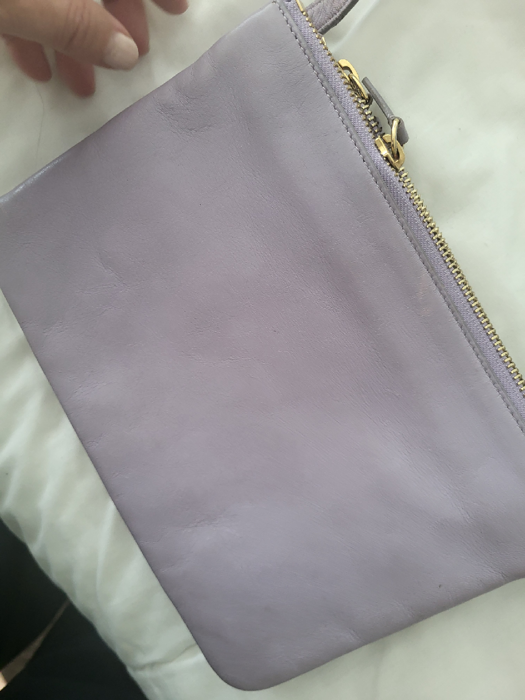 Celine Lilac Leather Crossbody Trio Bag preloved - photo 5