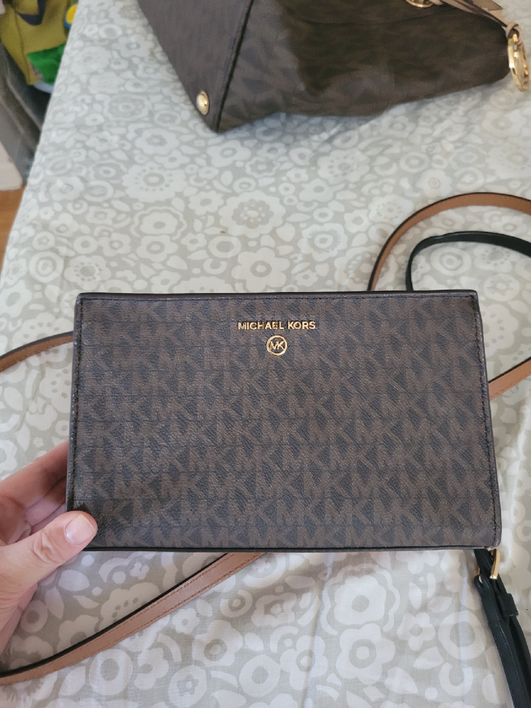 Michael Kors Brown Signature Wallet Crossbody