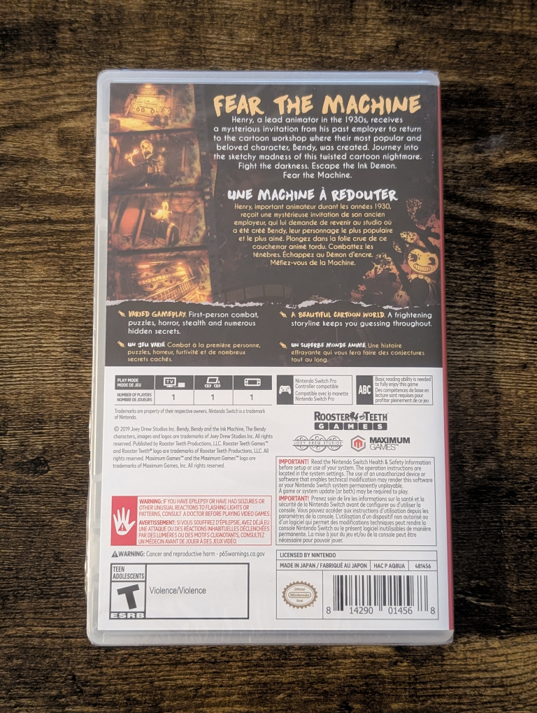 Nintendo Switch: Bendy and the Ink Machine (Sealed) - photo 2