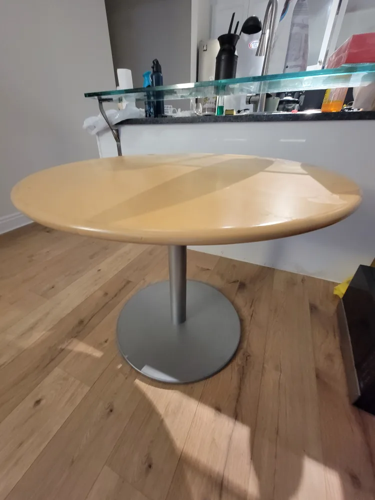 Round Dining Table - Wood Top, Metal Base image indicator(2)