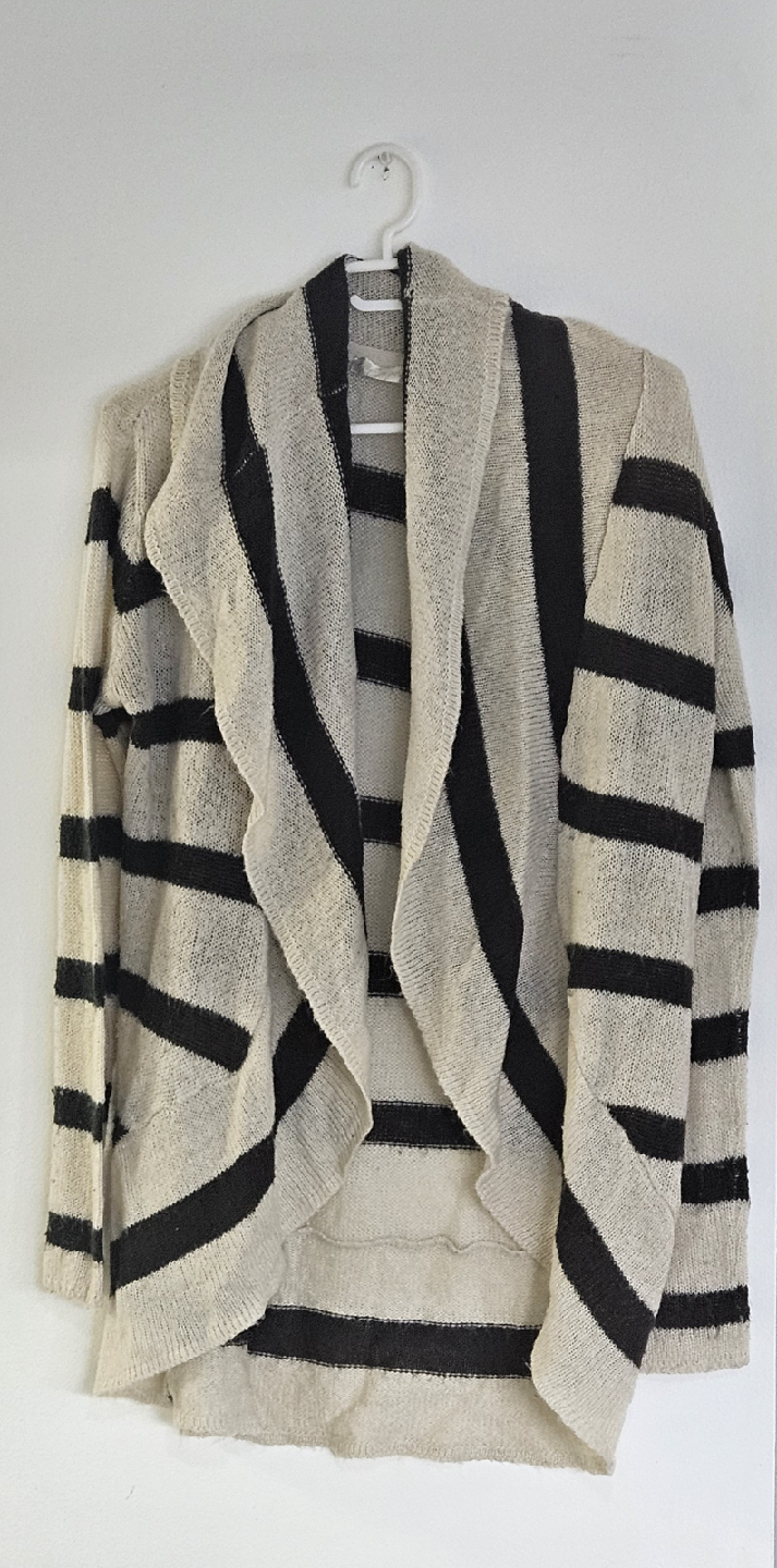 stripe cardigan