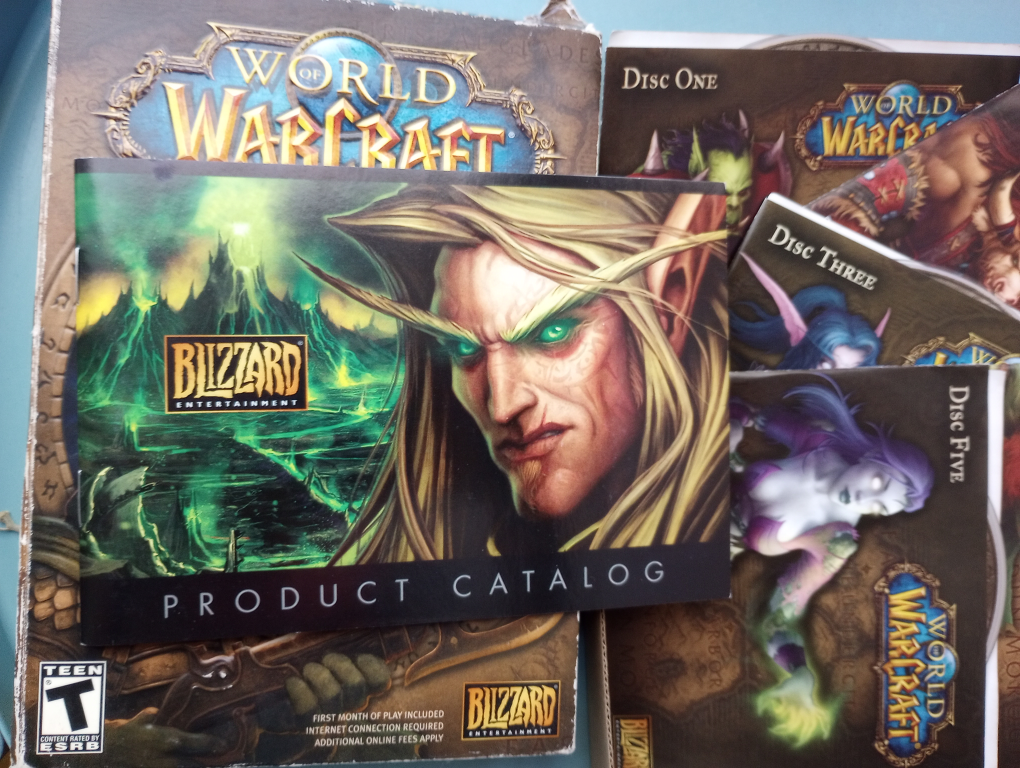 World of Warcraft Blizzard PC game set