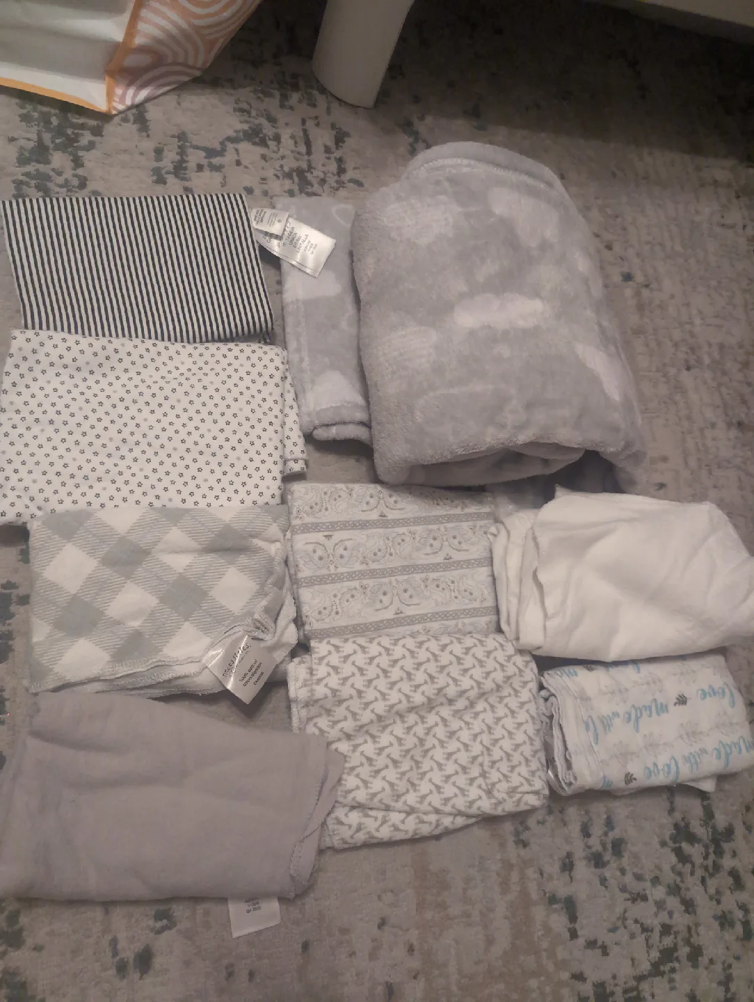 Blankets and Burp Cloths