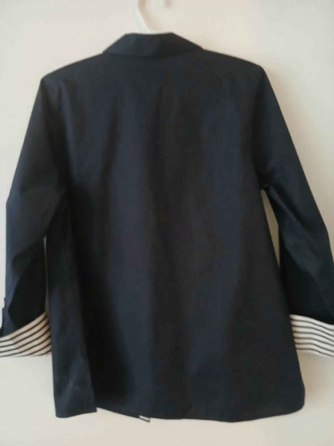 Chico's No Iron Navy Blue Blouse image indicator(2)