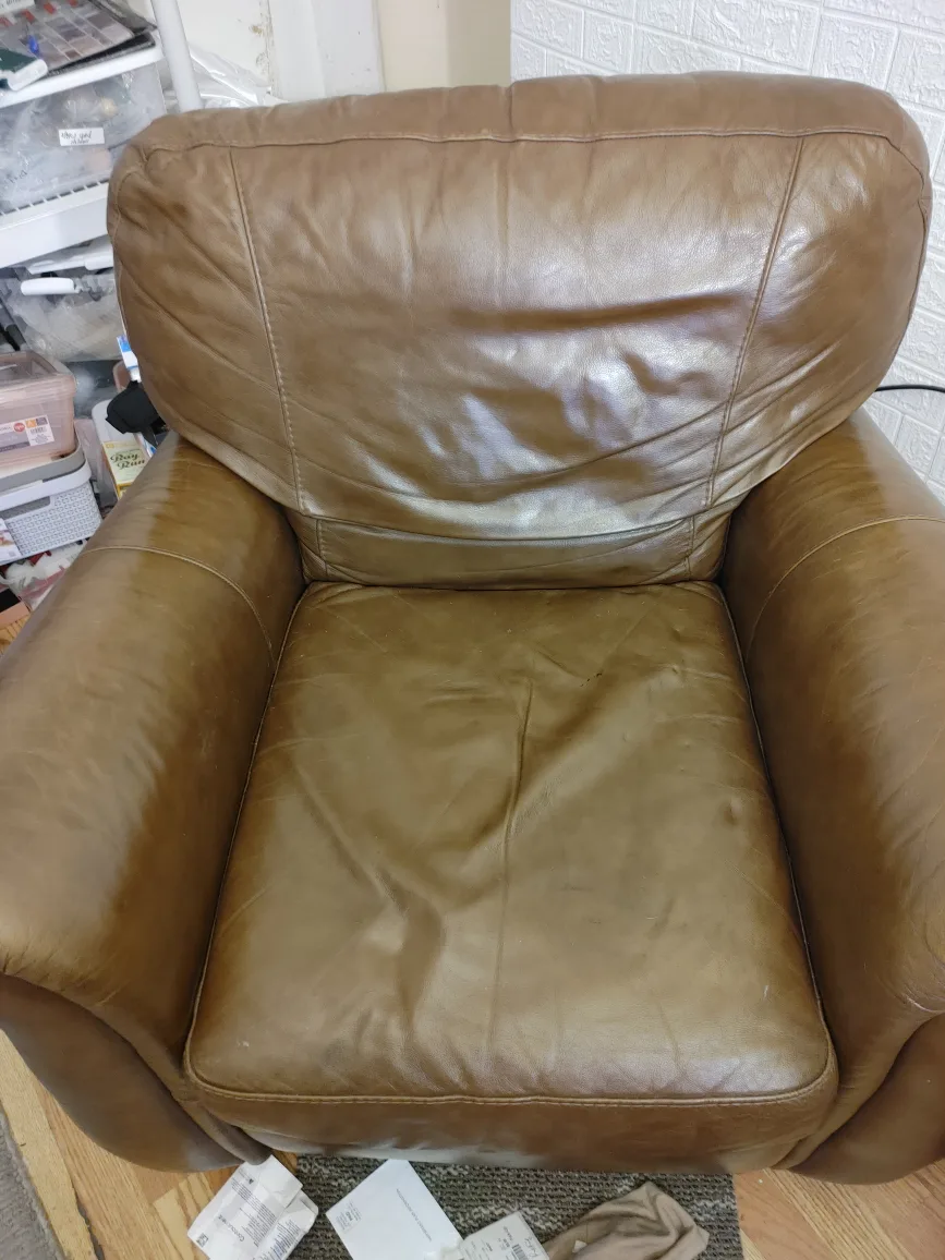 Brown Leather Armchair image indicator(2)