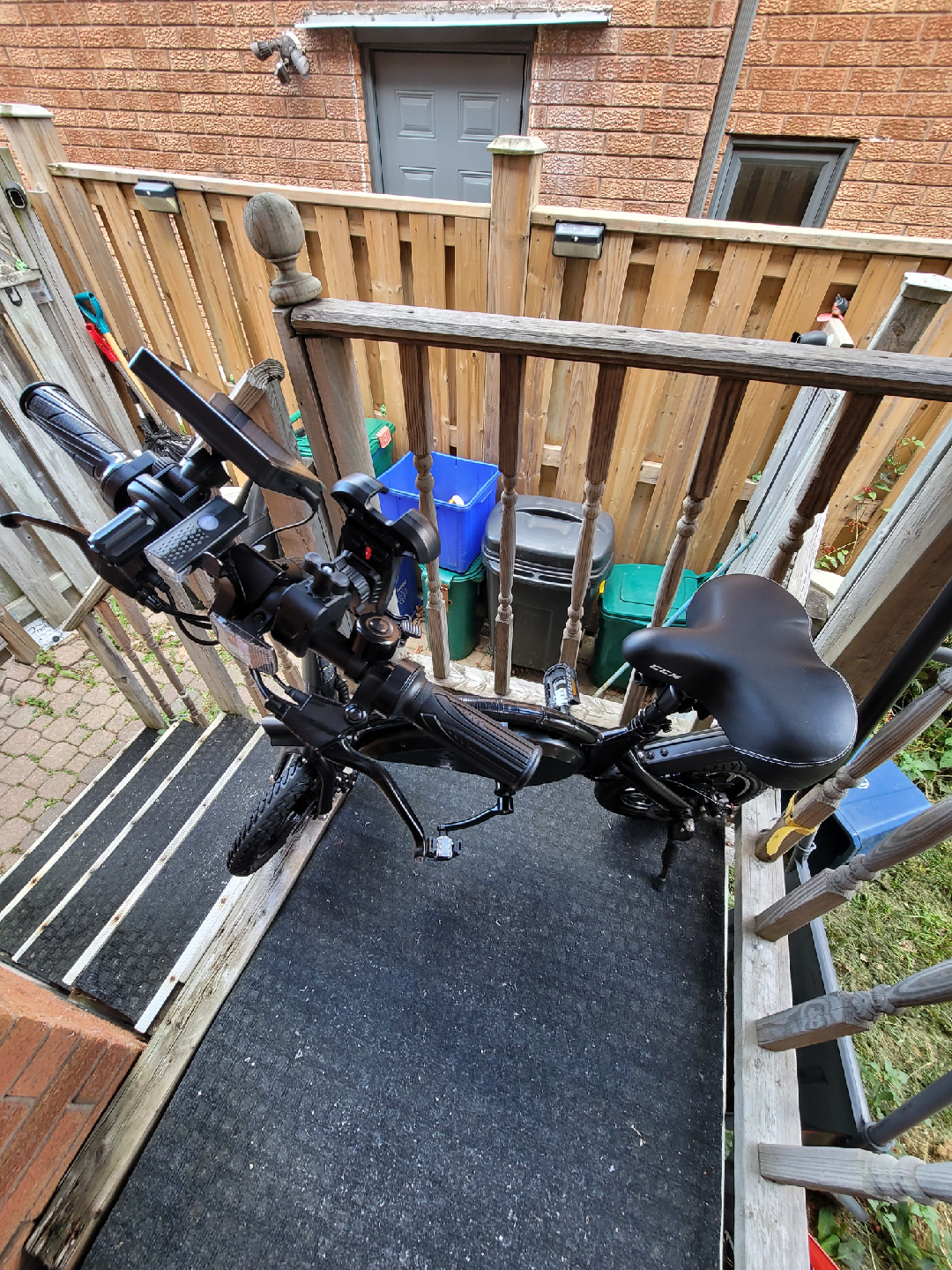 Black Electric Folding Bike - photo 4