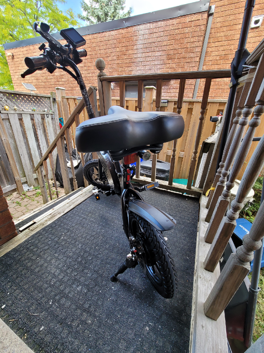 Black Electric Folding Bike - photo 5