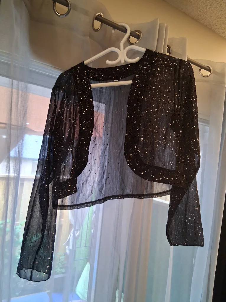 Sparkly Black Bolero Shrug thumbnail