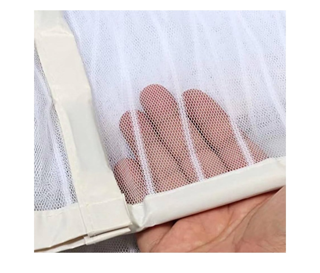 White-Magnetic Mesh Screen Door Fit Door Size 38 X 82 - photo 5