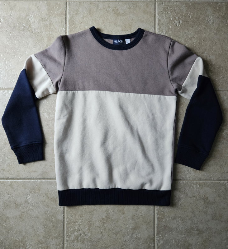 Size XL (14) Children's Place Colour Block Sweatshirt