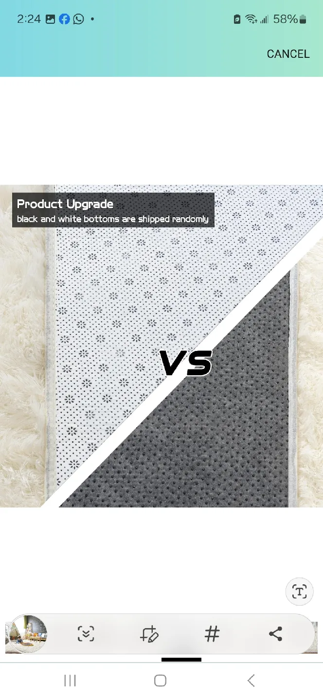 Fluffy White Area Rug 8 x 10 image indicator(5)