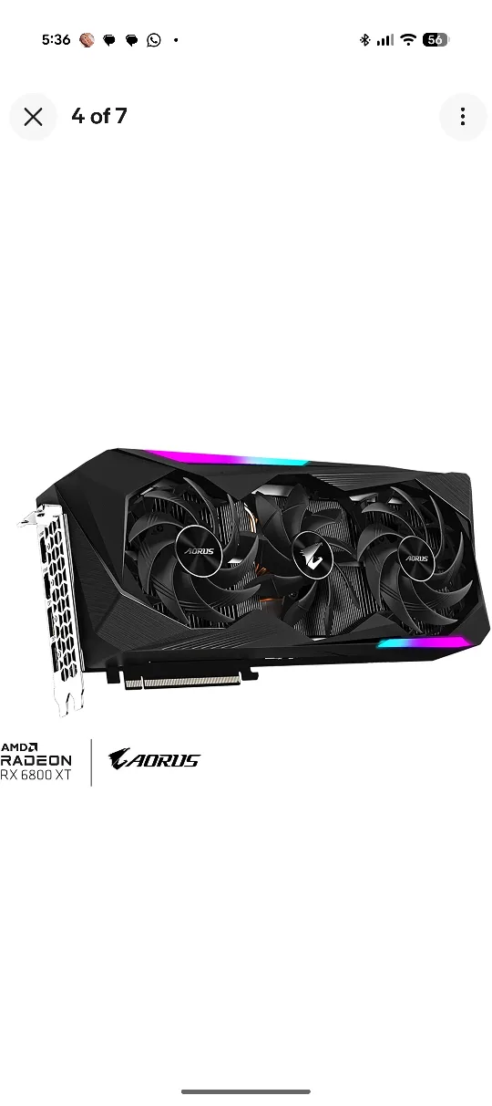 Aorus AMD Radeon RX 6800 XT Graphics Card image indicator(2)