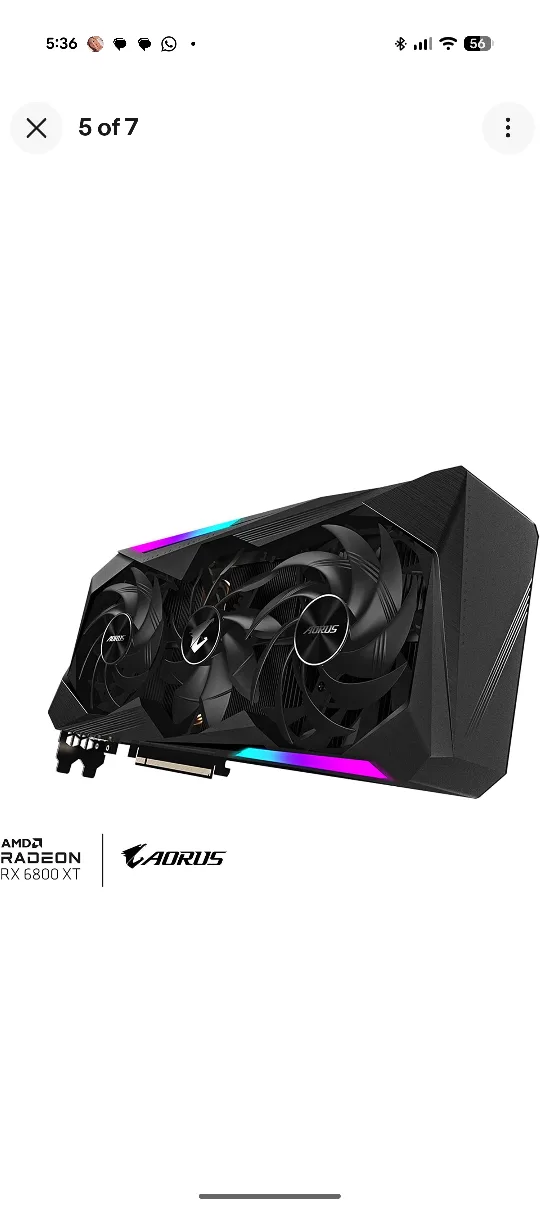 Aorus AMD Radeon RX 6800 XT Graphics Card image indicator(3)
