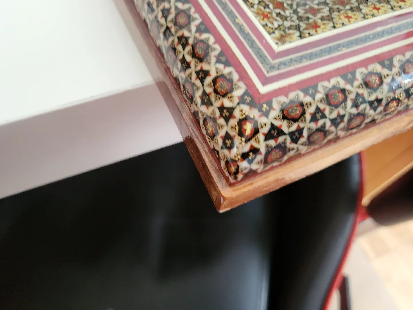 Vintage Marquetry Art Picture Frame image indicator(7)