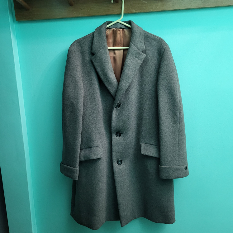 Glenuva Grey Wool Blend Coat. Woman large