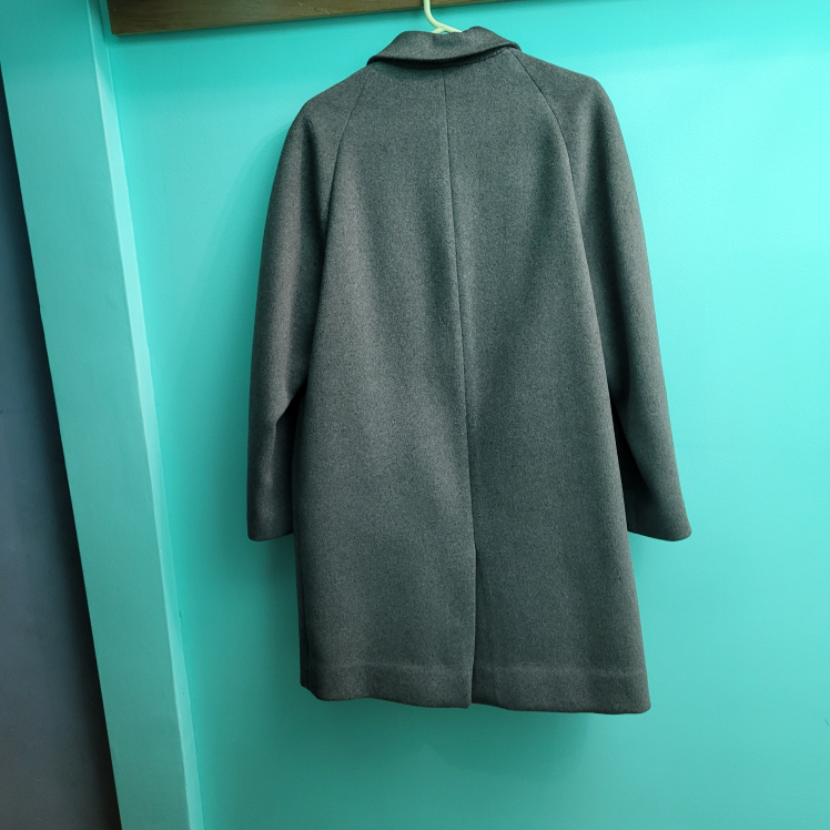 Glenuva Grey Wool Blend Coat. Woman large - photo 2