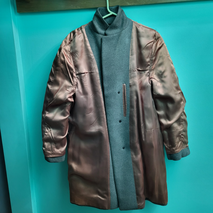 Glenuva Grey Wool Blend Coat. Woman large - photo 3