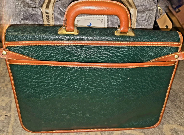 Green Leather Laptop Bag - photo 3