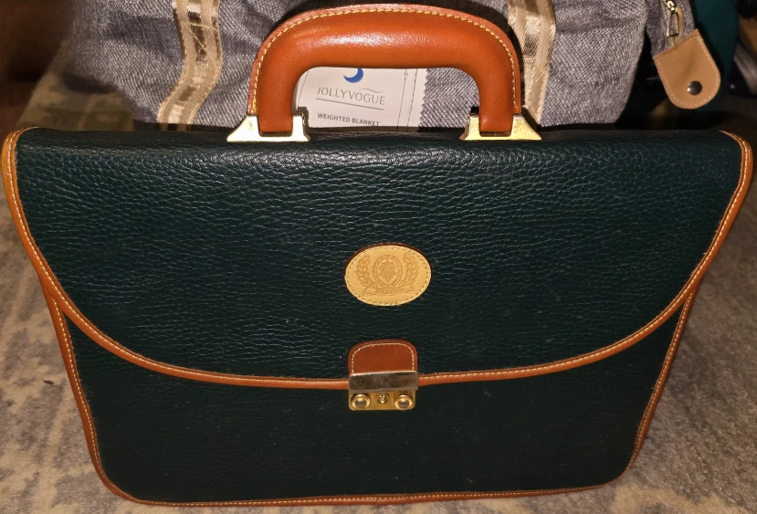 Green Leather Laptop Bag - photo 4