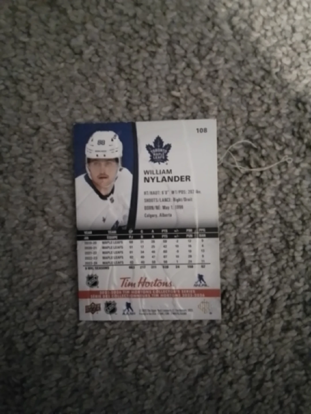 William Nylander Maple Leafs Trading Card