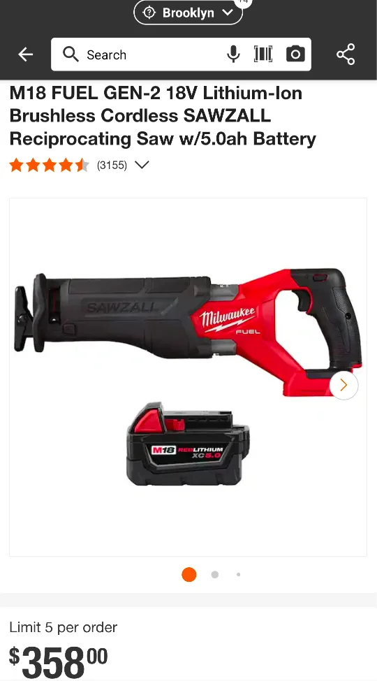 M18 Milwaukee FUEL Gen-2 Reciprocating Saw Combo Kit image indicator(2)