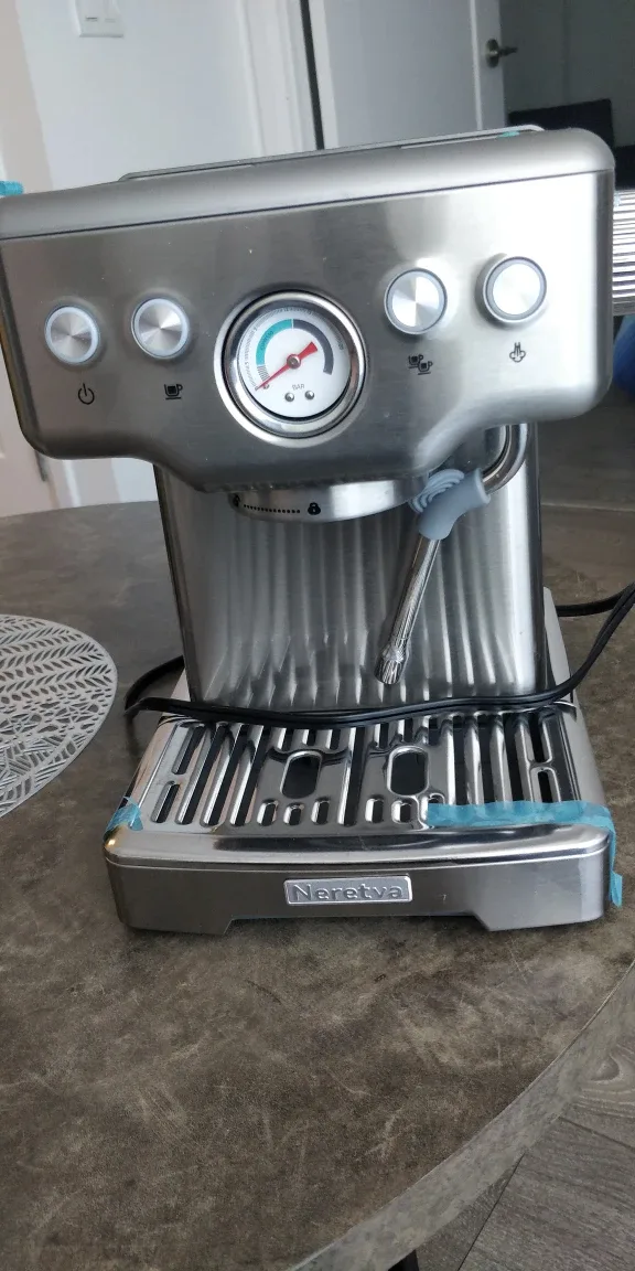 Neretva Espresso Machine - Like New! - Stainless Steel image indicator(2)