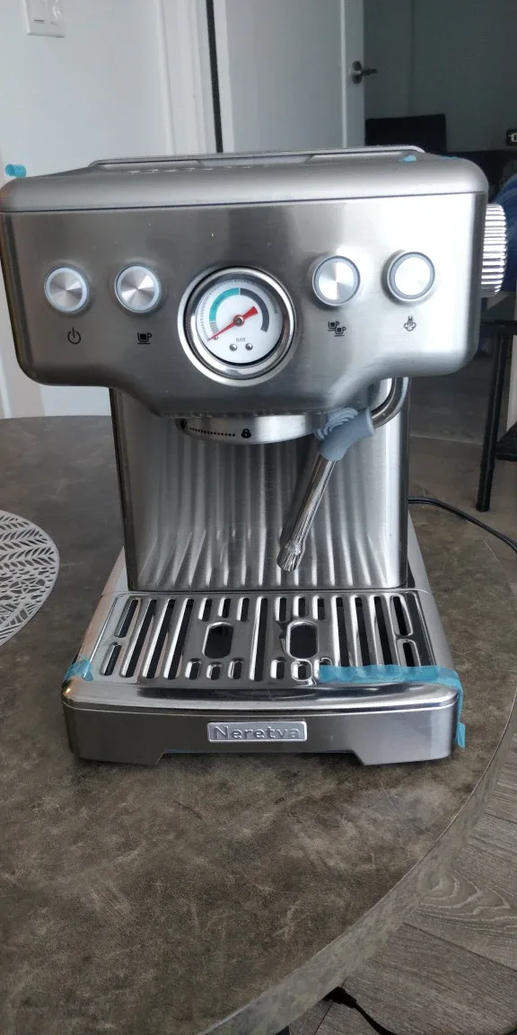 Neretva Espresso Machine - Like New! - Stainless Steel image indicator(4)