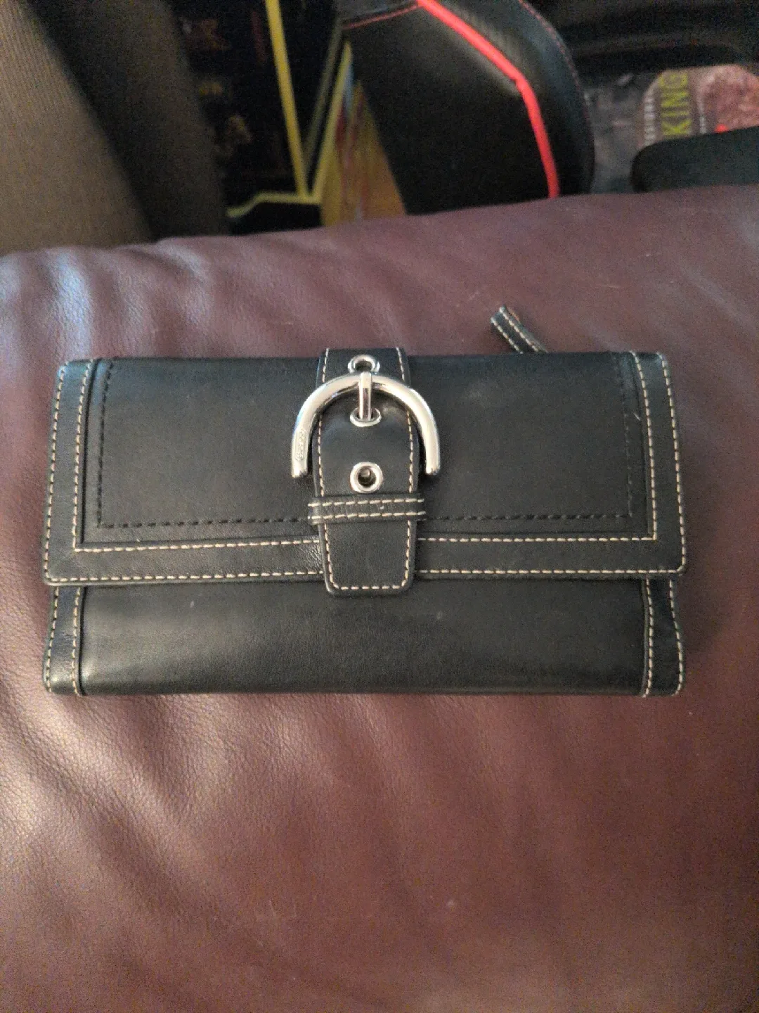 Coach Black Leather Wallet