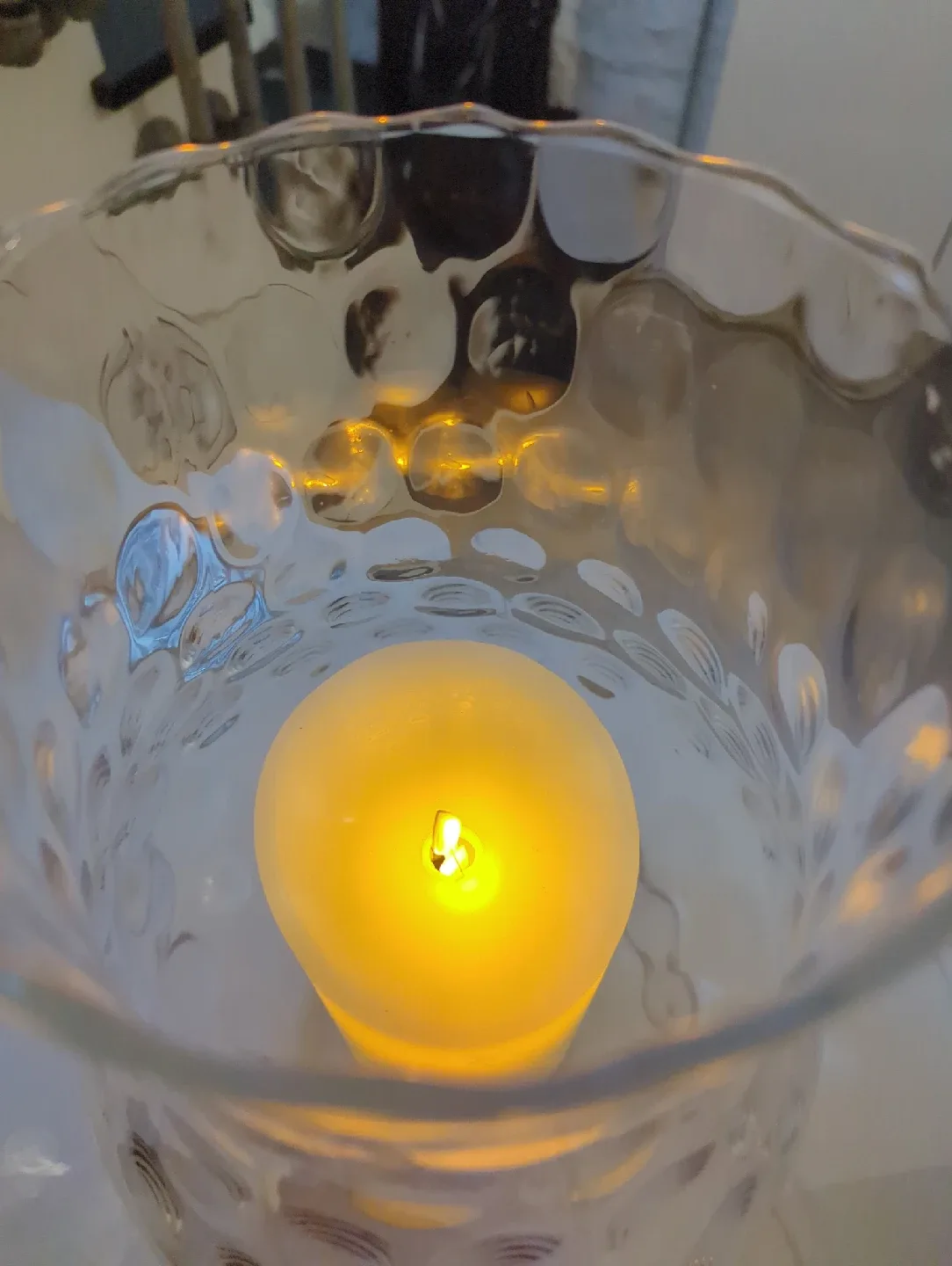 Battery operated Candle with Glass Holder image indicator(2)