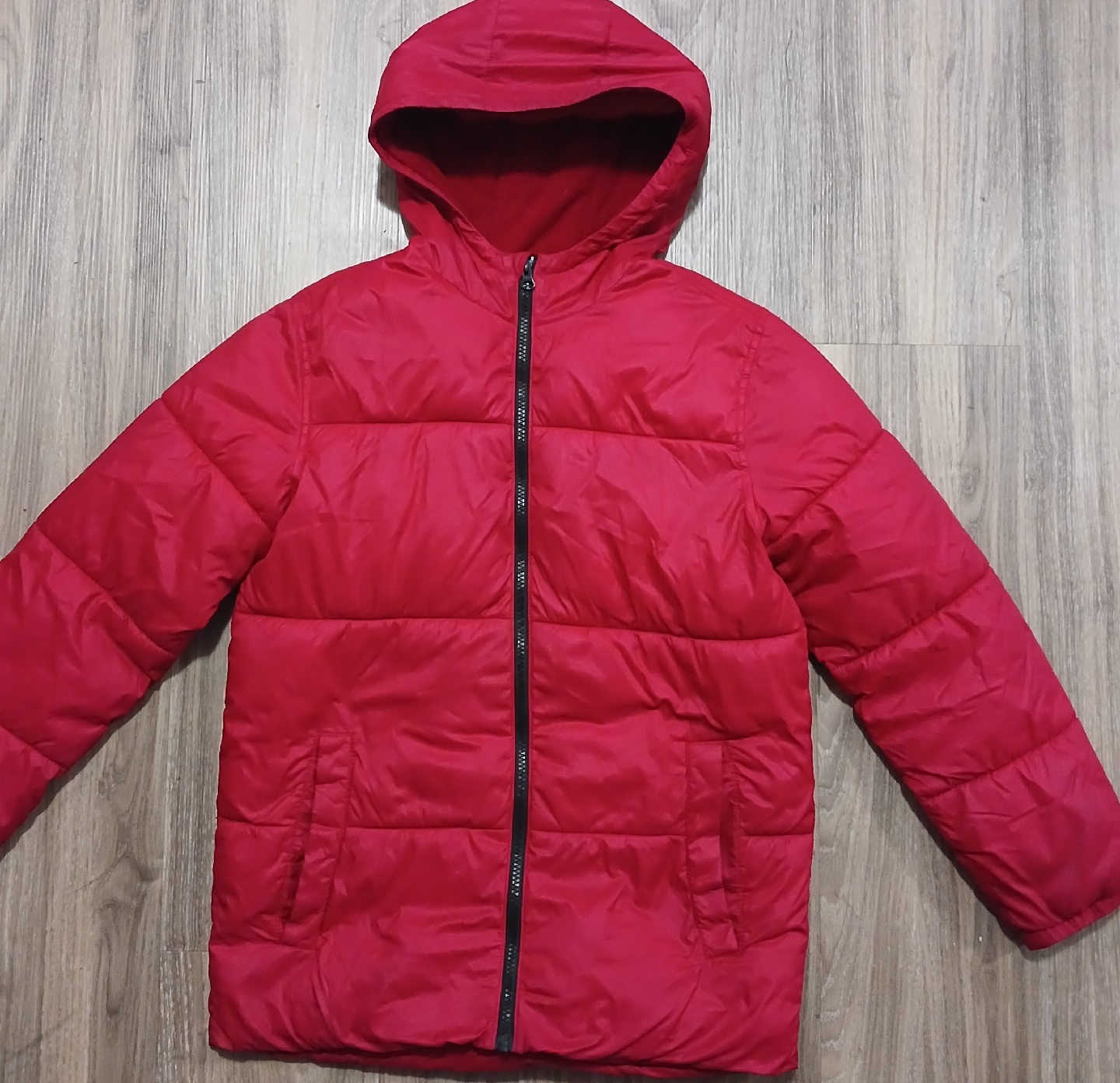 OLD NAVY -  Red Puffer Jacket with Hood