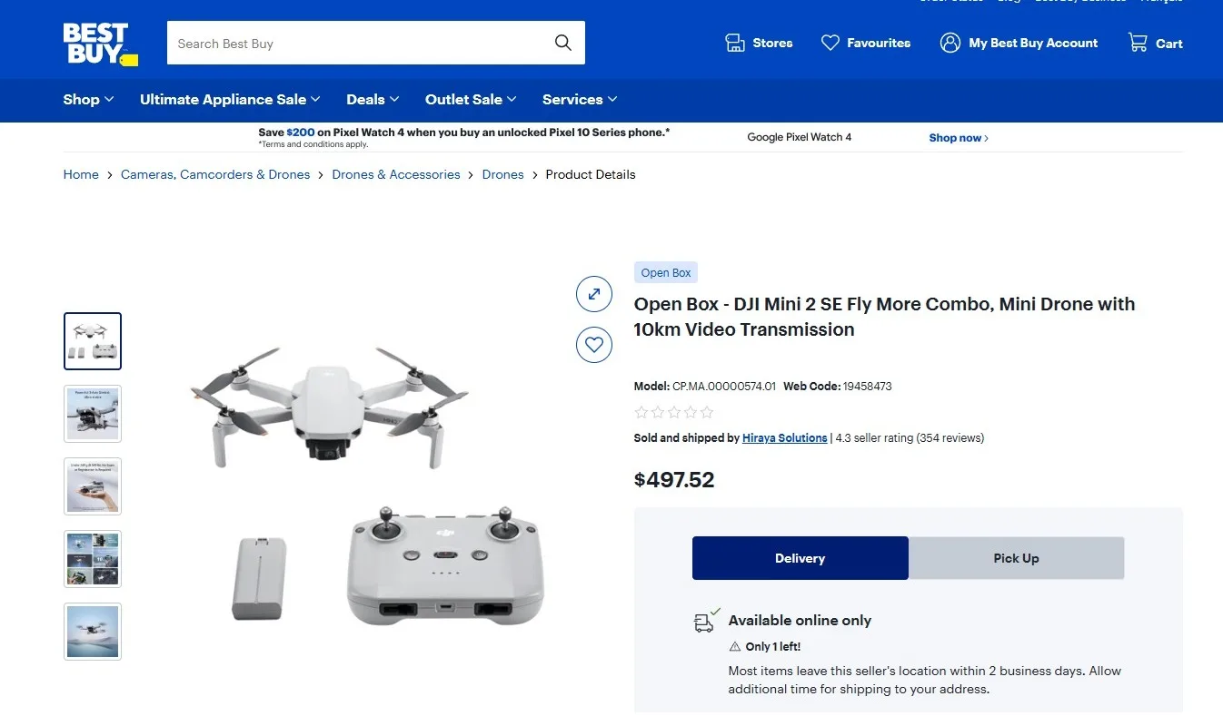 Brand New Sealed DJI Mini 2 SE Drone For Sale image indicator(9)