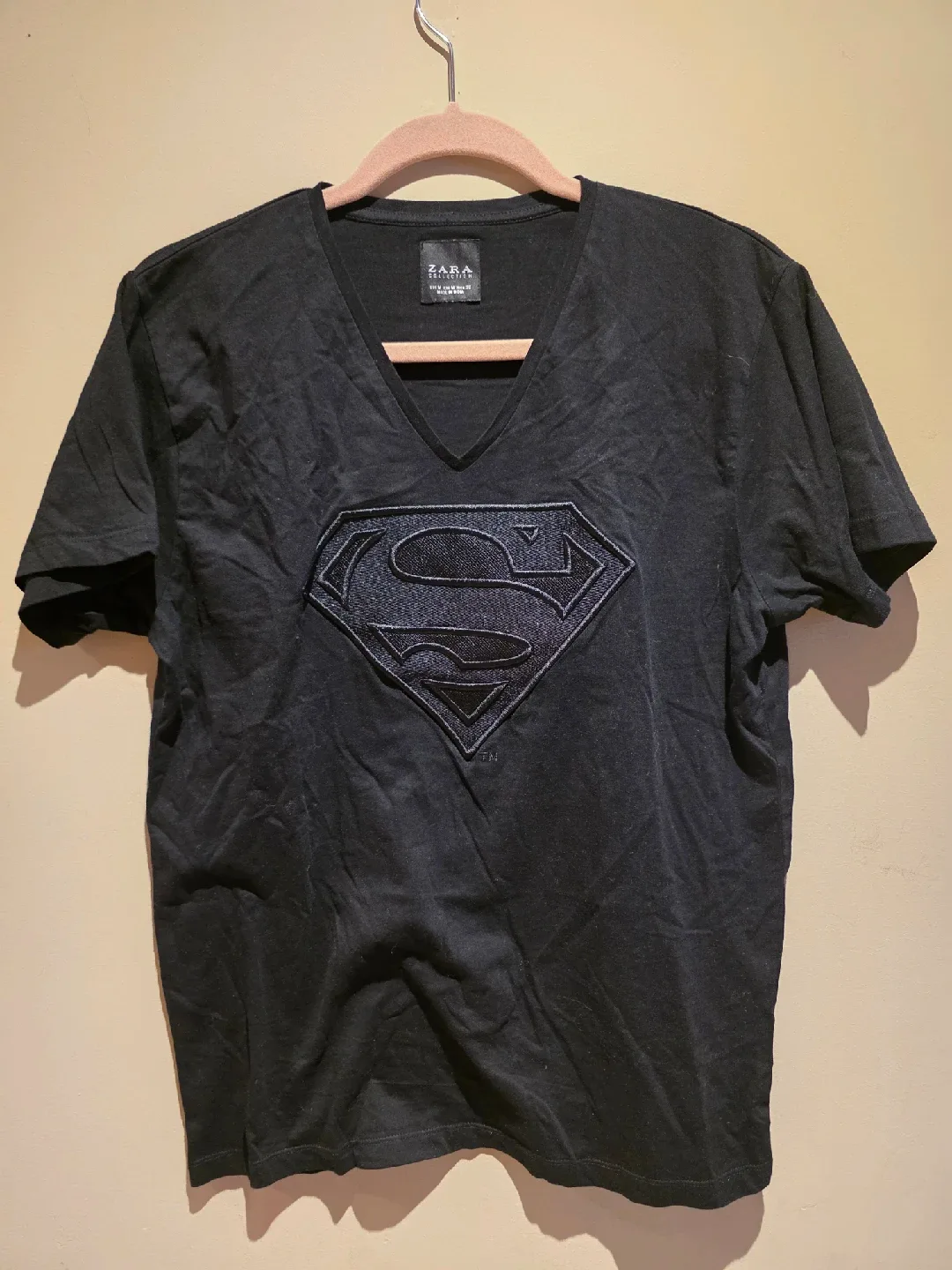 Zara Superman T-Shirt - Black, Size M thumbnail