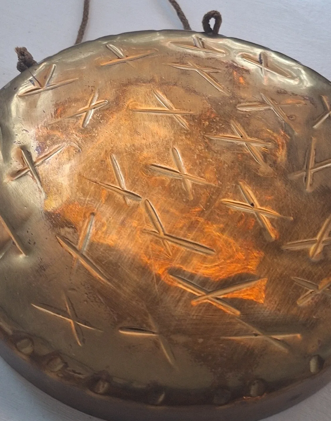 Vintage Brass Gong  Decorative Wall Hanging image indicator(4)