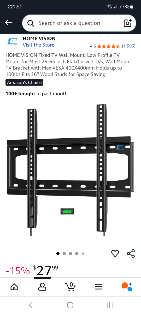 Brand new TV wall mount