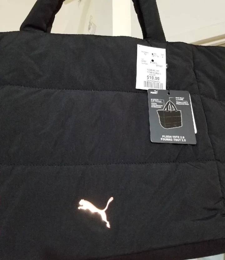 Puma Plush Tote 2.0 - Black 🥕 image indicator(2)