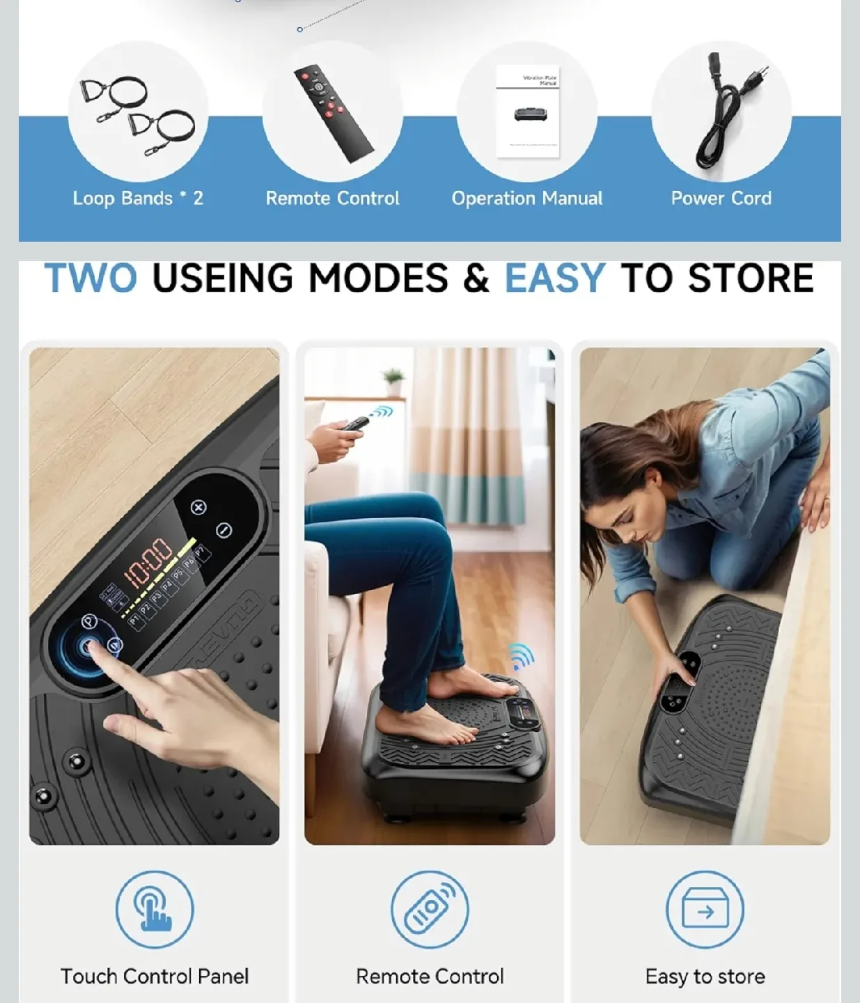 TREVRO Vibration Plate Exercise Machine image indicator(3)