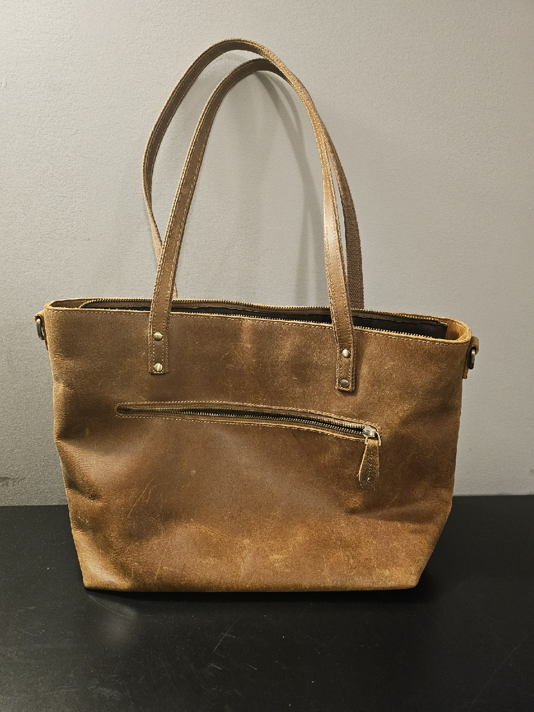 Brown Leather Tote Bag - photo 2