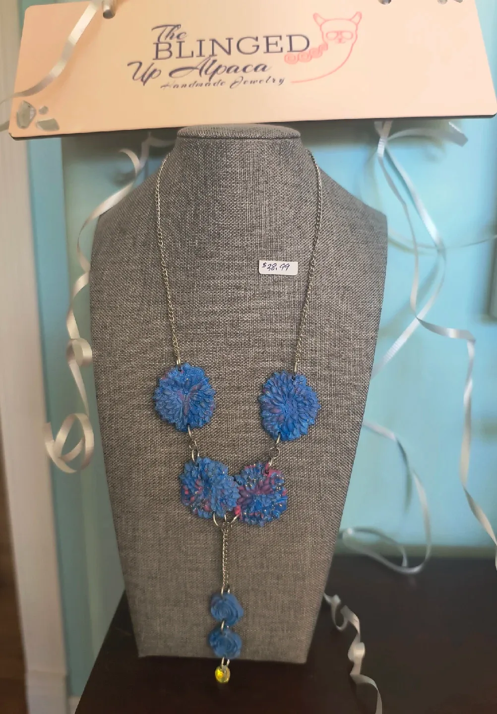 The Blinged Up Alpaca Handmade Necklace