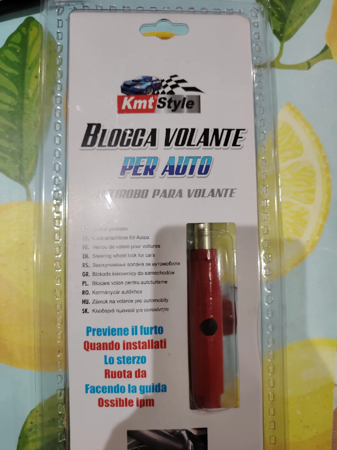 Kmt Style Blocca Volante Per Auto Steering Wheel Lock image indicator(3)