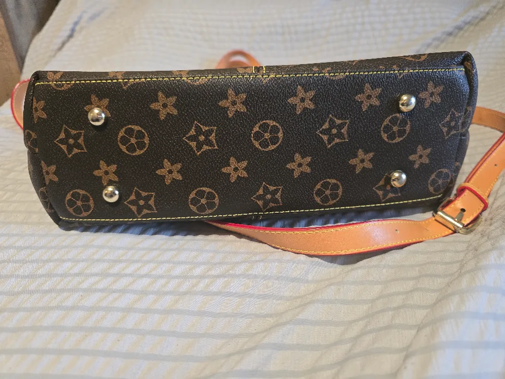 Brown Patterned Tote Bag image indicator(3)