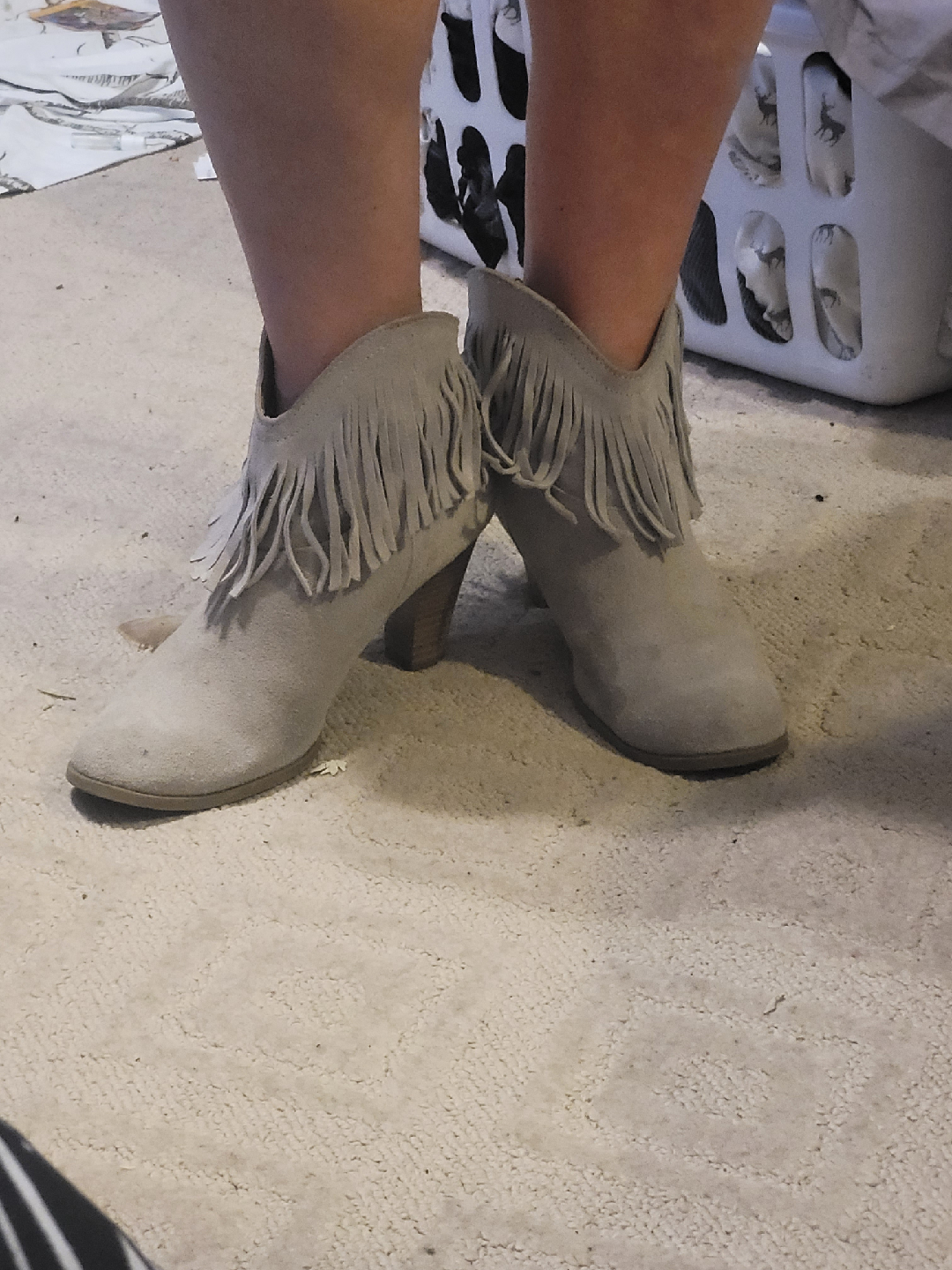 Fringe Ankle Boots - Size 8 - photo 2