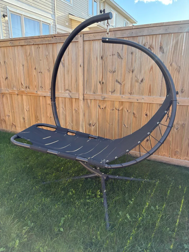 Hanging Patio Chair with Stand - Great for Outdoors! image indicator(2)